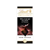 Chocolat noir sel rose de l'himalaya 70% cacao LINDT EXCELLENCE, Tablette de 100g