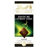 Chocolat noir au zeste de citron vert EXCELLENCE LINDT, Tablette de 100g