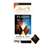 Chocolat excellence fusion noir 85% fleur de sel et lait LINDT 100g