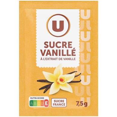 Sucre vanillé  étui de 10 sachets  -  7,5g