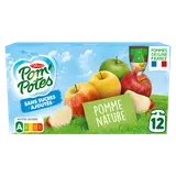 POM'POTES  sans sucres ajoutés pommes nature MATERNE - 12x90g