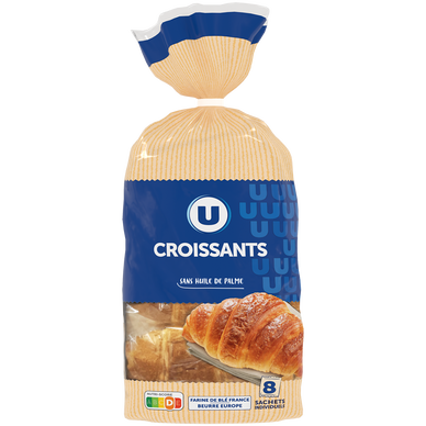 Croissants sans huile de plame - Sachets x8 320g