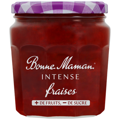 Confiture fraise intense BONNE MAMAN, 335g