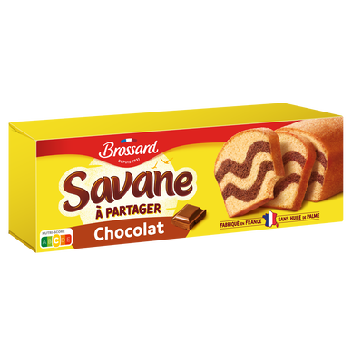 Gâteau marbré SAVANE chocolat familial BROSSARD, 310g