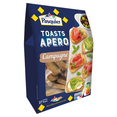 Toasts de pain grillé  PASQUIER - Paquet de  100g