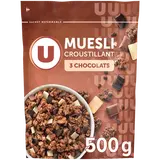 Céréales Muesli croustillant aux 3 chocolats - 500g