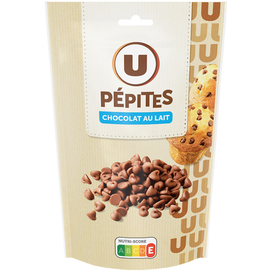 Pépites de chocolat lait  sachet de 100g