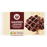 Gaufres liégeoises nappage goût chocolat  320g