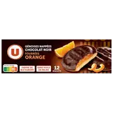 Biscuits Génoises fourrées à l'orange nappées de chocolat -150g
