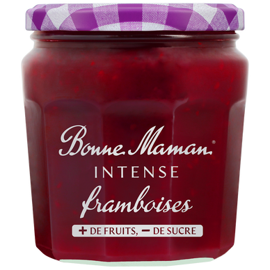 Confiture framboise intense BONNE MAMAN, 335g