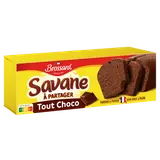 Gâteau marbré SAVANE Tout chocolat noir BROSSARD, 310g