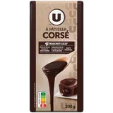 Chocolat noir corsé à pâtisser 64%  Tablette de 200g