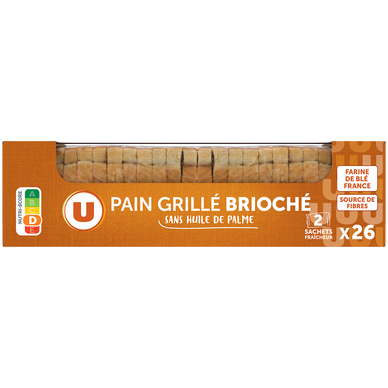 Pain grillé brioché 300g