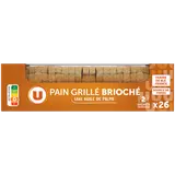 Pain grillé brioché x26 tranches - 300g