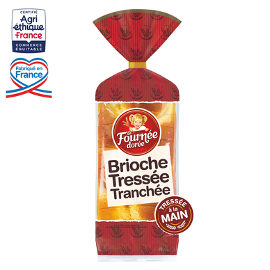 Brioche Tressée Tranchée LA FOURNEE DOREE 500g