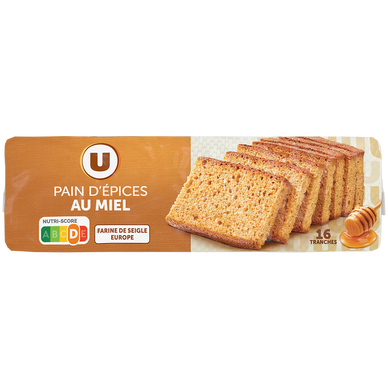 Pain d'épices au miel U paquet de 350g