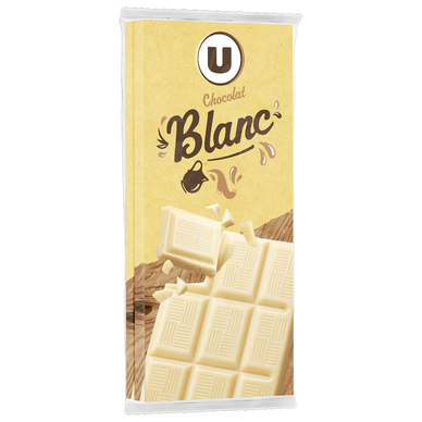 Chocolat blanc  2 Tablettes de 100g