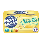 Crème dessert Coupelles Vanille MONT BLANC, 4x125g