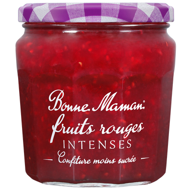 Confiture de fruits rouges intense BONNE MAMAN, 335g