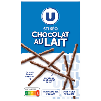 Gâteau Stikéo bâtonnets chocolat lait 90g