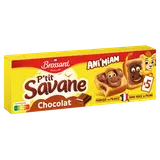 Gâteau P'tit savane chocolat, BROSSARD, x5, 150g
