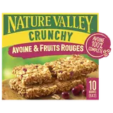 Barres céréales Crunchy avoine & fruits rouges NATURE VALLEY 5x42g