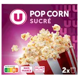 Popcorn sucré micro ondable en gobelet U, 2x90g