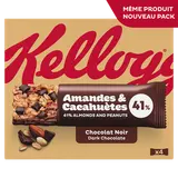 Barres Céréales EXTRA KELLOGG'S Chocolat Amandes , 4x32g