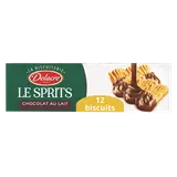Biscuits le sprits chocolat au lait DELACRE, paquet de 200g