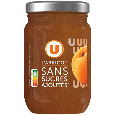 Préparation d'abricots sans sucre ajouté pot de 280g