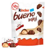 Barre chocolat KINDER BUENO mini, sachet de 20 pièces, 108g