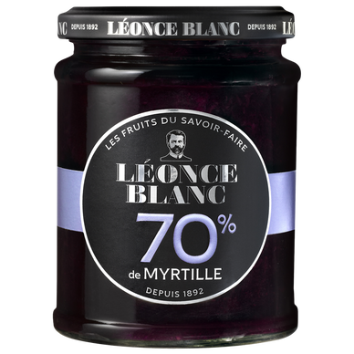 Confiture aux myrtilles 70% LEONCE BLANC 320g