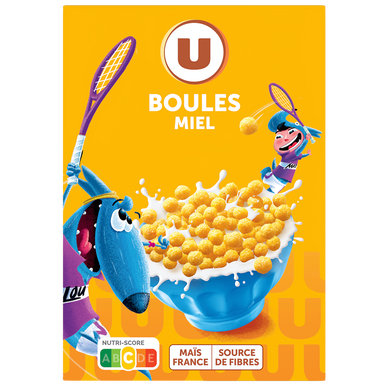 Céréales Boules de céréales miel  375g