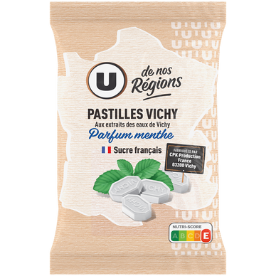 Pastilles Vichy parfum menthe, sachet de 230g