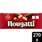 Barres chocolat nougatti, COTE D'OR, 9x30g