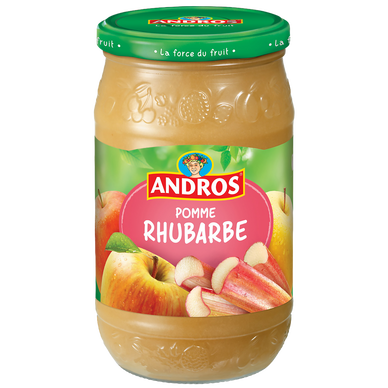 Dessert pomme rhubarbe ANDROS, bocal 750g