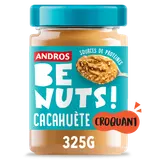 Pâte à tartiner be nuts! cacahuète croquant ANDROS, pot 325g