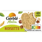 Biscuits matin noisette GERBLE, paquet 200g
