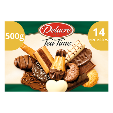 Gâteau TEA TIME Tradition DELACRE, boîte 500g