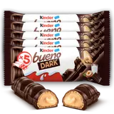 Barres au chocolat noir KINDER Bueno, 2x5 barres, 215g