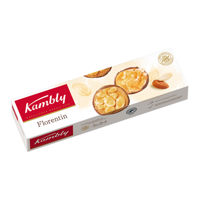 Biscuits Suisses aux amandes caramélisées Florentin KAMBLY, 100g
