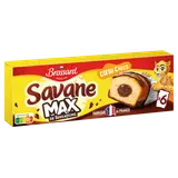 Gâteau marbré SAVANE max coeur chocolat BROSSARD, x6, 180g