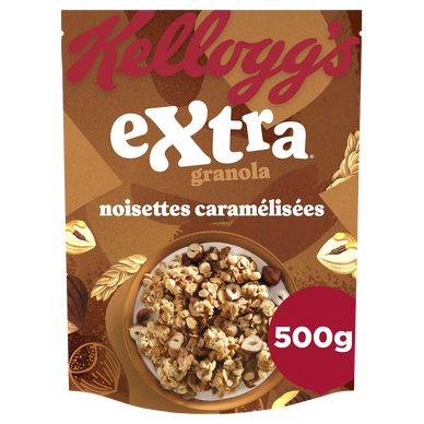 Céréales Extra Granola KELLOGG'S Noisettes Caramélisées - 500g