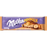 Chocolat au lait fourré caramel & noisettes, MMMAX, MILKA, tablette300g