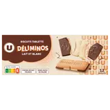 Biscuits avec tablette chocolat au lait et blanc - 150g