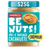 Pâte à tartiner be nuts! cacahuète crémeux ANDROS, pot 325g
