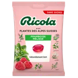Bonbons framboise/mélisse sans sucres RICOLA, boîte 70g