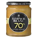Confiture poire vanille 70% LEONCE BLANC 320g