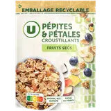 Céréales Pépites et pétales aux fruits secs  sachet de 400g