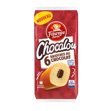Chocalou brioche au chocolat LA FOURNEE DOREE x6 240g